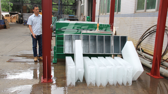Production à la machine de 2 Ton Brine Containerized Block Ice pour la pêche