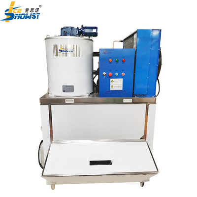 acheter 1 tonne petite machine à glace en flocons d'eau douce commercialée refroidie à l'eau SS304 pour supermarché online manufacture