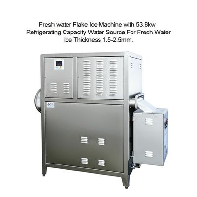 acheter Freshwater Flake Ice Machine with 53.8kw Refrigerating Capacity 10000kg/24h Production and 1.5-2.5mm Ice Thickness online manufacture