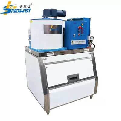 acheter Machine à glace à flocons d'eau douce autonome avec une vitesse de fabrication de glace de 12 à 17 minutes et une condensation de refroidissement par air online manufacture