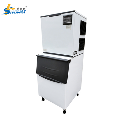 Machine à glace à cube commerciale de 400 kg pour la fabrication de glace à refroidissement par eau